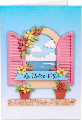Joli Coon 3D Karte La dolce Vita - Handgemachte Papeterie Geburtstagskarte