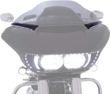 Ciro Horizon LED Lighted Windshield Trim Black 2015-2024 FLTR - 11051