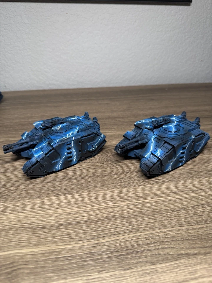 Warhammer 40K Night Lords Saber Tanks Painted 30k - Image 2 of 4