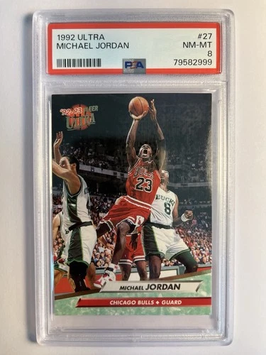 1992 Fleer Ultra Michael Jordan #27 CHICAGO BULLS PSA 8‼️6 NBA 🏆 MVP🐐