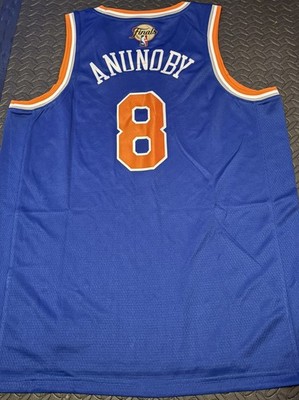 OG Anunoby 2026 NBA Finals NY Knicks Blue Jersey Mens 2XL XXL Size