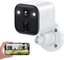 Security Cameras Wireless Outdoor, Battery Powered WiFi Camera for Home Secur...