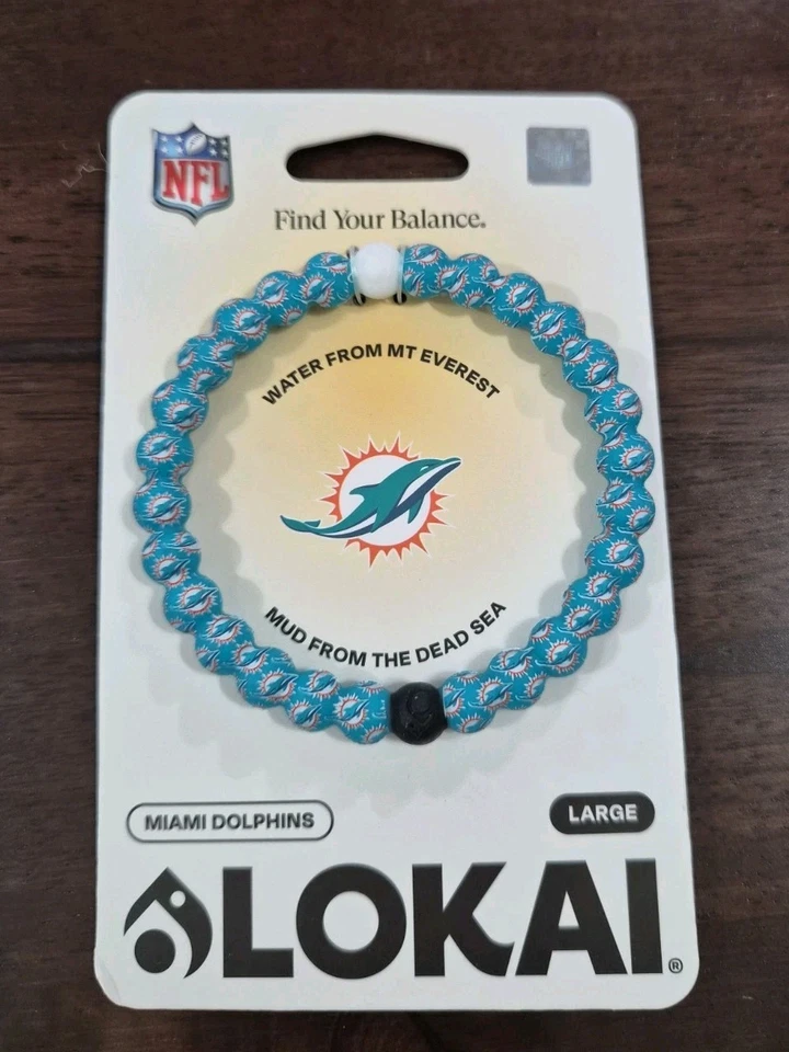 Large Miami Dolphins *LOKAI BRACELET Brand New - Image 1 of 4