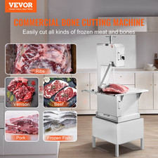 Commercial Electric Meat Bandsaw, 2200W Stainless Steel Vertical Bone Sawing Ma