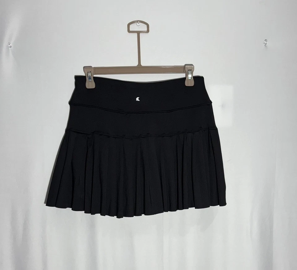 Mini Skort Kyodan para Mujer Negro Plisado Talla M Golf Tenis Pickleball Bolsillo Foto 3 de 4
