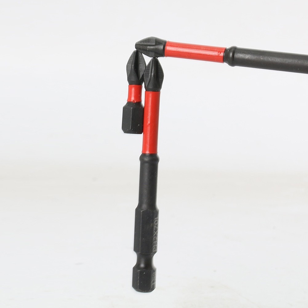 5pcs 25-90mm Magnetic Non-Slip Batch Head PH2 Cross Screwdriver Set Hex Shank