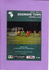Edgware Town v Whitton United  15/16