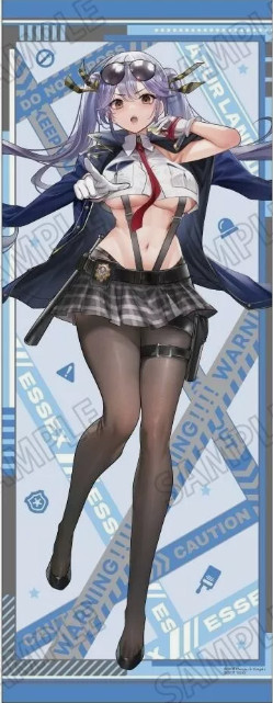 C104 Azur Lane Essex Security ver. Life-size Tapestry 182×70cm 2024 japan anime