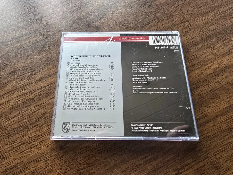"Die Entführung aus dem Serail (Querschnitt)" von Mozart (CD) - Bild 2 von 4