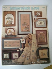 Homespun Love Cross Stitch Patterns Teddy Bears, Bunnies, Sheep Country  BK31