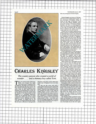 Charles Kingsley Author - 1987 Article / Print