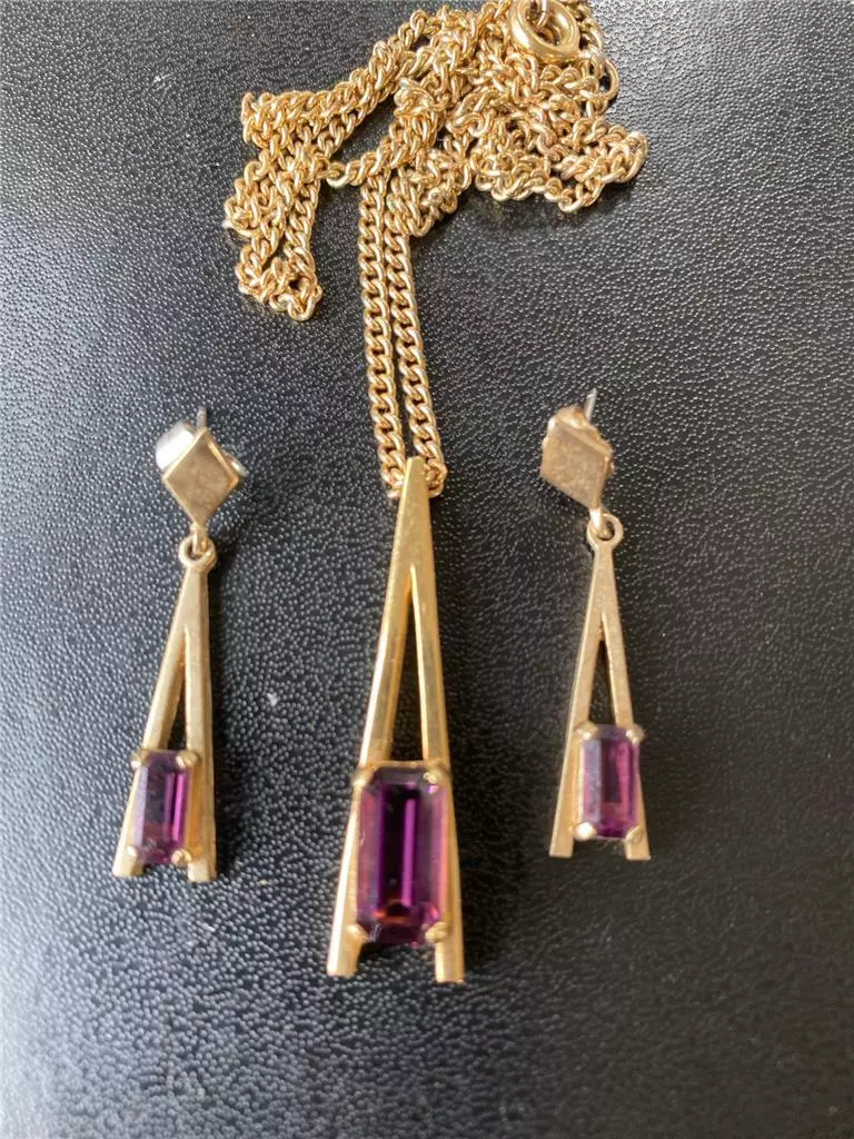 Avon amethyst necklace deals