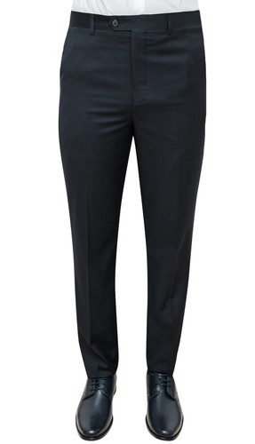 PANTALONI UOMO SARTORIALI NERO CLASSICO ELEGANTE FORMALE CERIMONIA da 42 a  60 | eBay