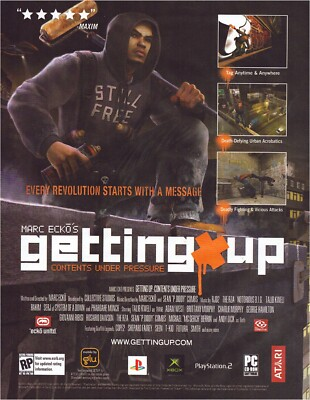 #ad 2005 Getting Up Contents Under Pressure Video Game Print Ad Wall Art Hot Girl $9.99