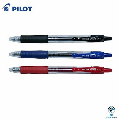 Pilot G2 Gel Ink Retractable Pen | 0.5mm | Home Office School Writing Stationery - Image 1 of 4