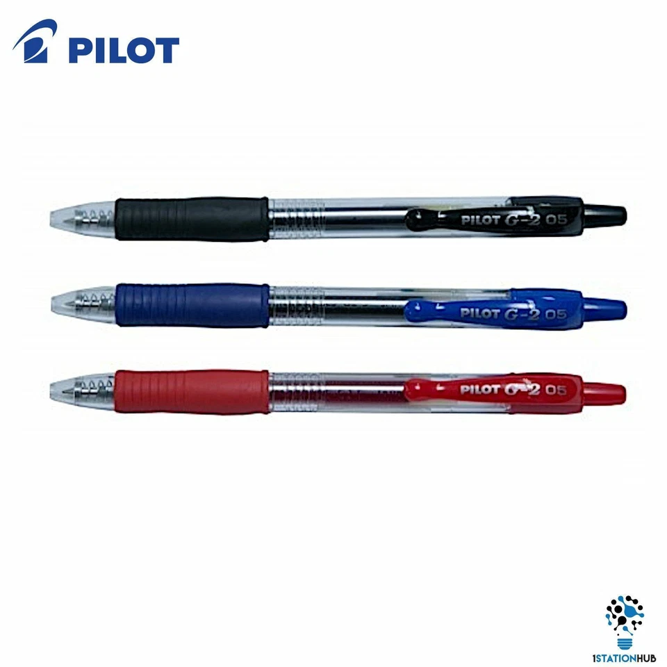 Pilot G2 Gel Ink Retractable Pen | 0.5mm | Home Office School Writing Stationery - Image 1 of 4