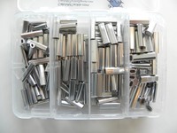 Aluminum Oval Crimp Kit 50pcs Each 1.51.72.0& 2.3mm 200lb-400lb on sale Aluminum Oval Crimp Kit 50pcs Each 1.51.72.0& 2.3mm 200lb-400lb on sale