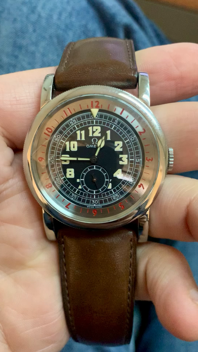 ✓ OMEGA Museum 1938 Pilot Collection-LIMITED -SWISS Automatic