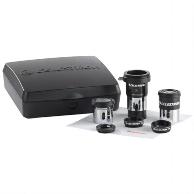 1.25 Inch Celestron AstroMaster Accessory Kit Barlow Lens/ Eyepiece/ Moon Filter