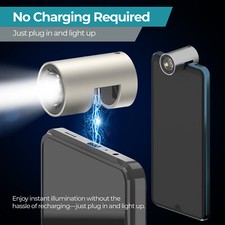 Vogueova SparkMini Smartphone Phone Mini LED Flashlight USB Type-C