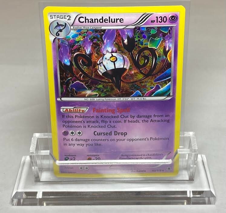 Rare Chandelure Stage 2 43/119 Pokemon Phantom Forces Series Holo 2014 Card