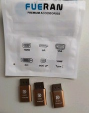 3 Pcs DisplayPort Display Emulator EDID Emulator Plug 4K 4096x2160 60Hz