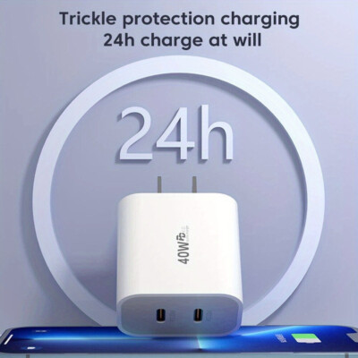 #ad #ad 40W DUAL USB C PD Fast Charging Wall USB C Charger Power Block Type C Brick Lot $179.69