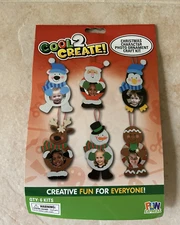Fun Express Picture Frame Ornament Christmas Character Craft Kit Makes 6 NIP NWT