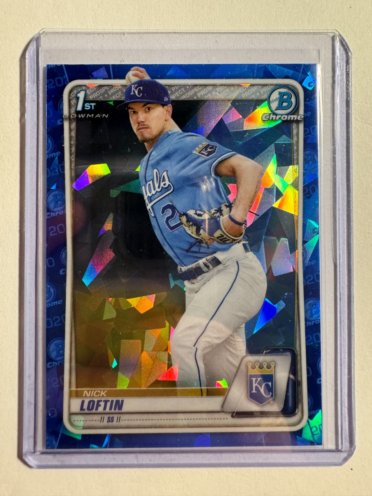K155,098 - 2020 Bowman Chrome Draft Sapphire #BD14 Nick Loftin