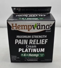 As Seen On TV Hempvana Platinum Pain Cream with 4 TIMES Seed Oil