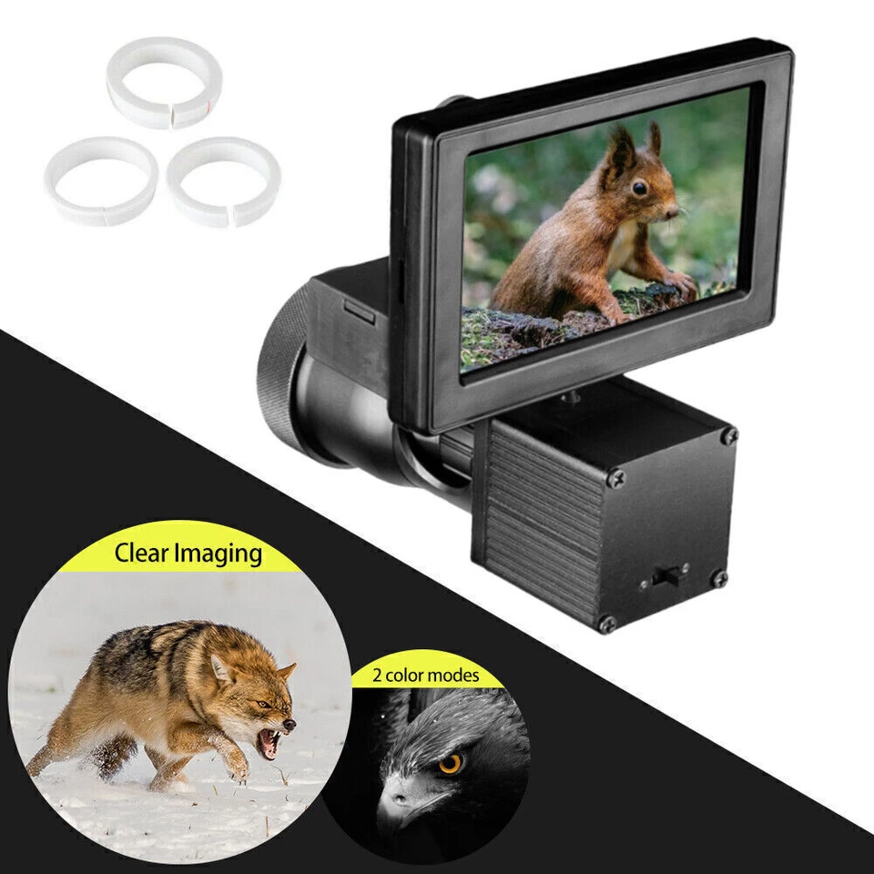 4.3” Night Vision 1080P Rifle Scope Hunting Sight Infrared 850nm IR Video Camera - Image 3 of 4