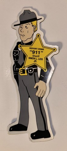 Hamilton County OH Sheriff Simon Leis Magnet & Sheriff Paul J Fricker Matchbook