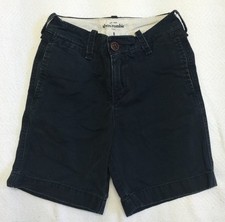 Abercrombie Kids Navy Blue Flat Front Shorts Sz 8 EUC