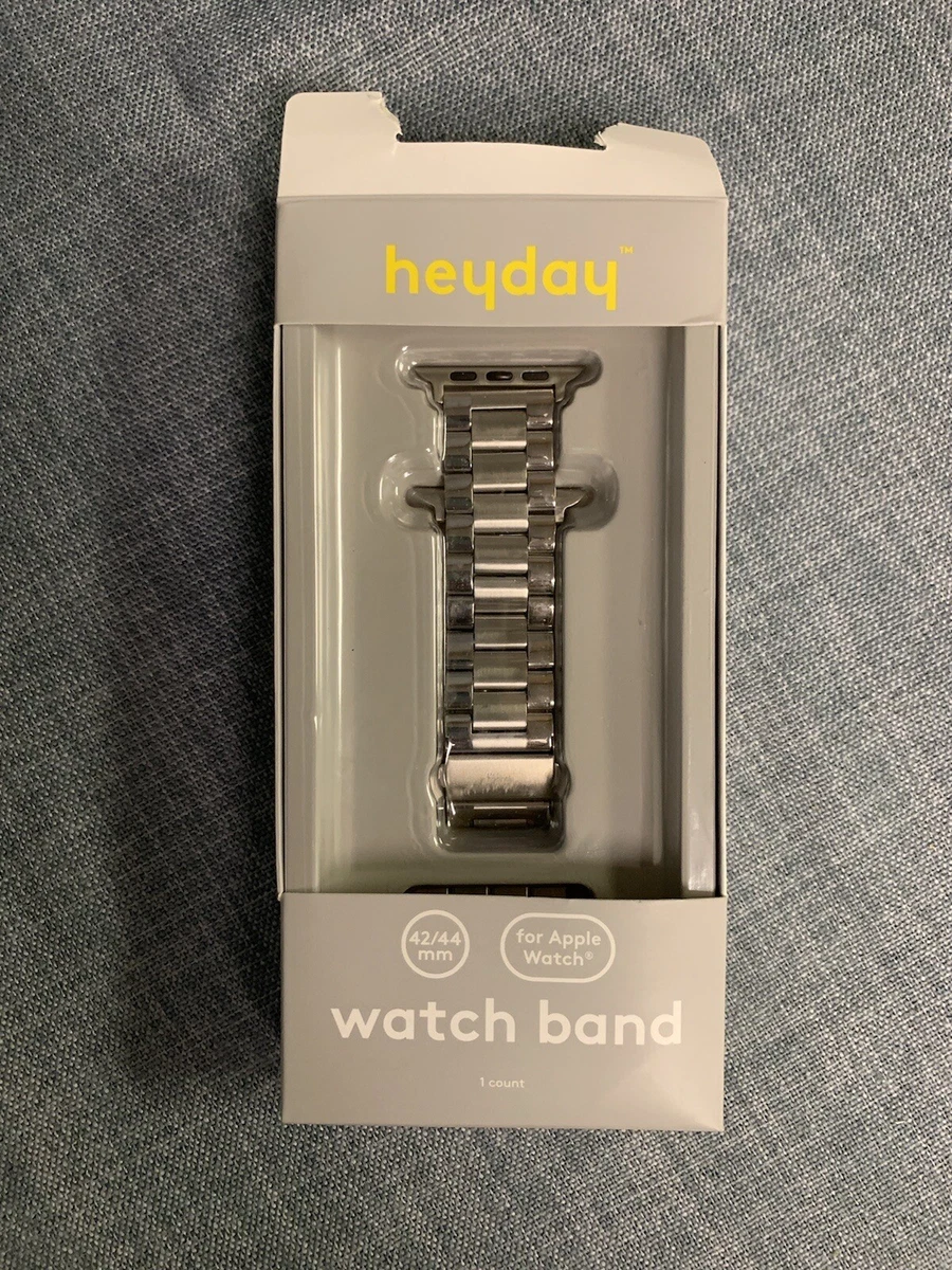 heyday Apple Watch Metal Link Band 42 44mm Silver Pre Owned eBay
