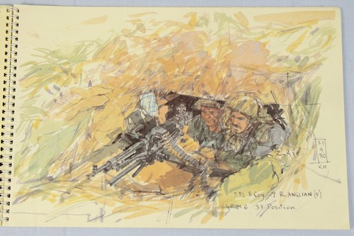 KEN HOWARD rare TANKS and soldiers Spearpoint 80 COLD WAR military exercises - Picture 11 of 23