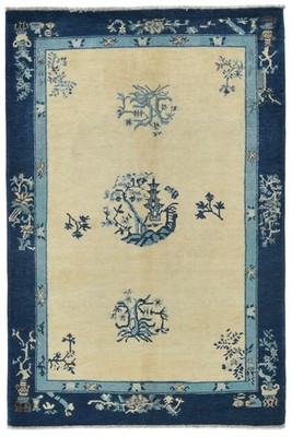 Handmade Kazak Oushak Oriental Rug Modern Bordered Design Pakistan Carpet 4X6 ft