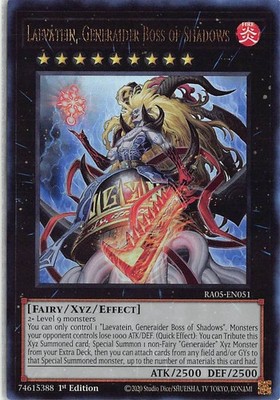 Rarity Collection 5 Ultra Rare RA05-EN051 Laevatein, Generaider Boss of Shadows