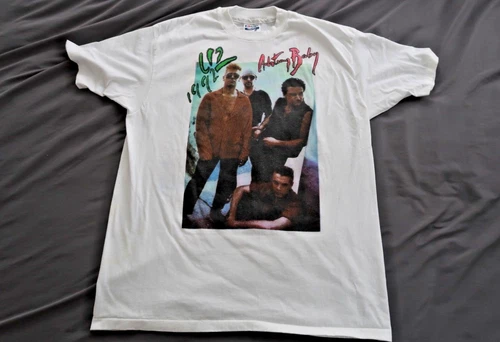 U2 Zoo TV Tour T-shirt Adult XL - Repaired Acht 1990s vintage concert t-shirt, vintage, size XL, single stitch, B+ condition