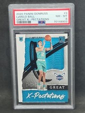 LaMelo Ball  RC - 2020 Panini Donruss Basketball #3  Great X-Pectations  - PSA 8