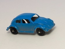 Vintage 1960 2” Volkswagen VW Bug Beetle Tootsie Toy Car Blue Chicago USA
