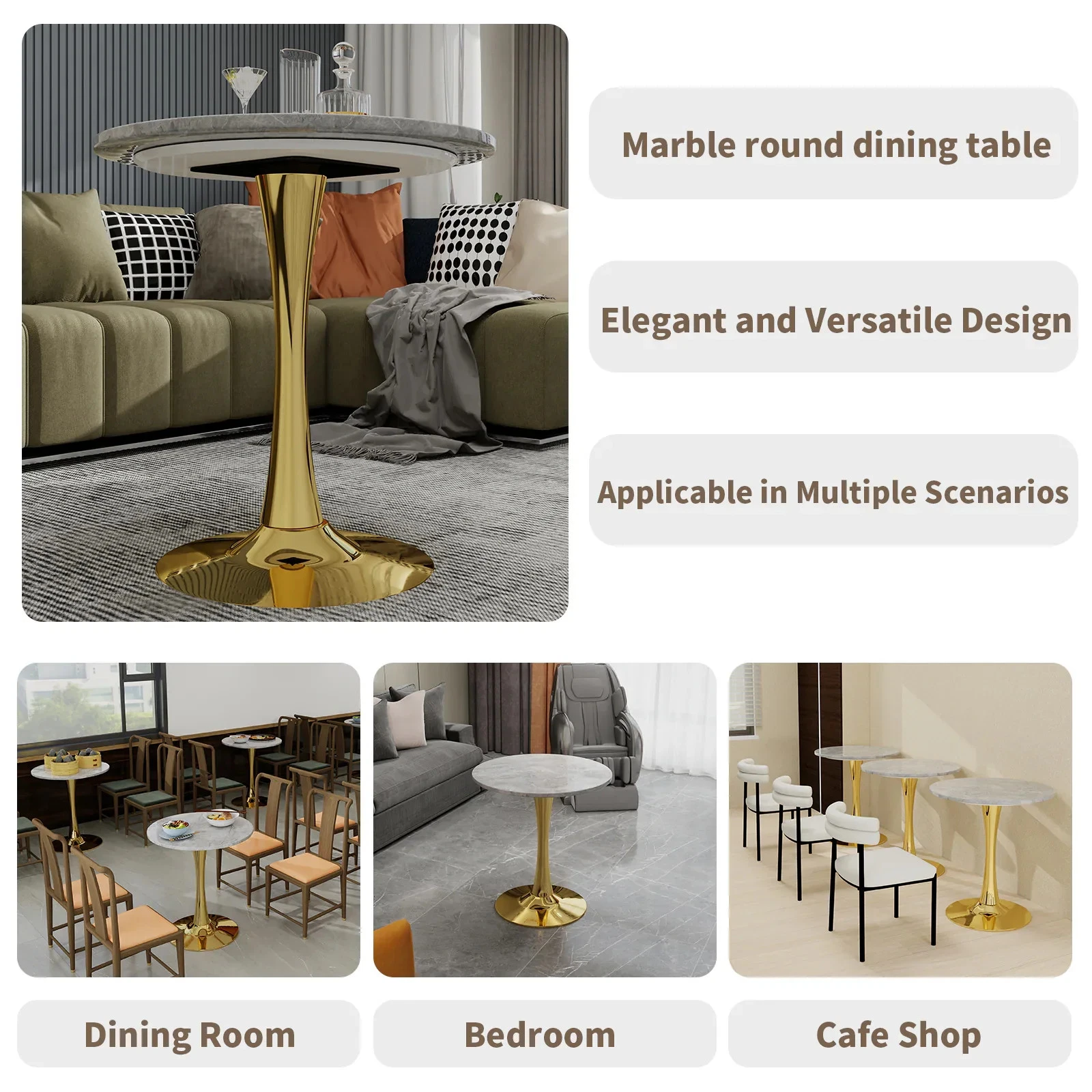 gold coffee table