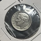 1963 US Roosevelt Proof Silver Dime sealed in cellophane