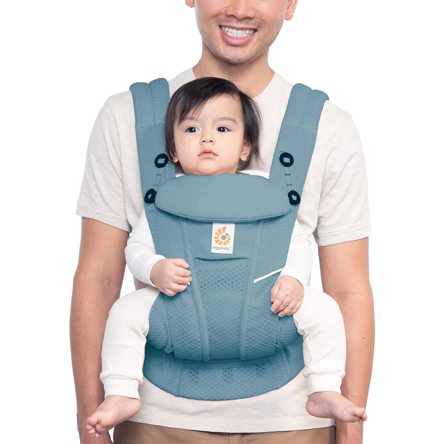 Ergobaby Omni Breeze, Breathable Mesh Baby Carrier, Slate Blue (7-45 Lb)
Opens in a new window or ta
