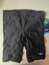 Men's Youth Speedo Solid Black Competitive Jammer