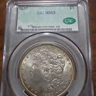 1889 Morgan Dollar CAC MS63 Philadelphia $1 Silver Coin Uncirculated