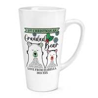 Personalisiert First Christmas Als GroßVater BäR 483Ml Groß Latte Becher Liebe