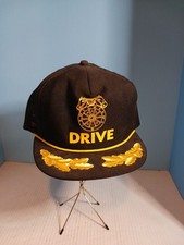 Vintage Teamsters Drive Hat Black Gold USA Made SnapBack Embroidered
