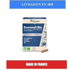 Vitavea Bien-être Sommeil BIO Valériane Lavande Eschscholzia 30 gélules