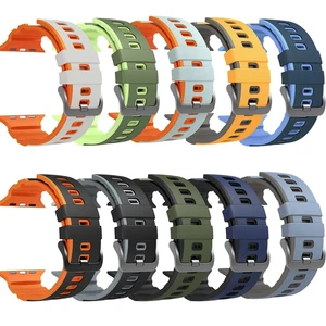For Apple Watch Series Ultra 2 11 10 9 8 7 iWatch 49mm Silicone Sport Band Strap