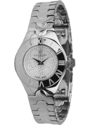 Christina London diamond swiss made quarz watch women 212 Diamonds